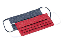 Load image into Gallery viewer, Red White and Blue Stars Patriotic Handmade Cloth Face Masks by Joyful Gnomes