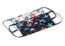 Load image into Gallery viewer, USA Patriotic Red White and Blue American Handmade Cloth Face Masks by Joyful Gnomes
