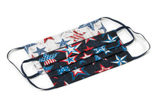 Load image into Gallery viewer, USA Patriotic Red White and Blue American Handmade Cloth Face Masks by Joyful Gnomes