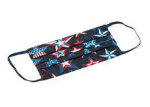 Load image into Gallery viewer, USA Patriotic Red White and Blue American Handmade Cloth Face Masks by Joyful Gnomes