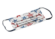 Load image into Gallery viewer, USA Patriotic Red White and Blue American Handmade Cloth Face Masks by Joyful Gnomes