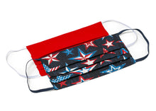 Load image into Gallery viewer, USA Patriotic Red White and Blue American Handmade Cloth Face Masks by Joyful Gnomes