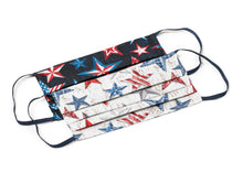 Load image into Gallery viewer, USA Patriotic Red White and Blue American Handmade Cloth Face Masks by Joyful Gnomes