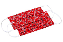 Load image into Gallery viewer, Bandana Pattern 100% Cotton Cloth Face Mask by Joyful Gnomes