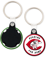 Load image into Gallery viewer, Cincinnati Reds Button Keyring Keychain