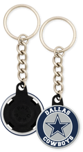 Load image into Gallery viewer, Dallas Cowboys NFL Football Button Keychain
