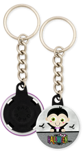 Load image into Gallery viewer, Dracula Halloween Button Keychain
