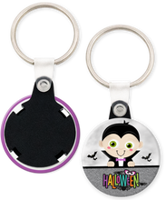 Load image into Gallery viewer, Dracula Halloween Button Keyring