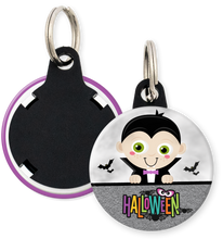 Load image into Gallery viewer, Dracula Halloween Button Keyring
