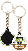 Load image into Gallery viewer, Frankenstein Halloween Button Keychain