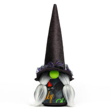 Load image into Gallery viewer, Halloween Black Hat Witch Fabric Gnome