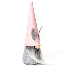 Load image into Gallery viewer, Pink and Gray Easter Bunny Fabric Gnomes