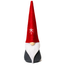 Load image into Gallery viewer, Christmas holiday star fabric gnome red hat with white beard