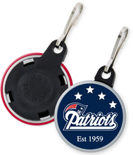 Load image into Gallery viewer, New England Patriots NFL Football Button Zipper Pulls