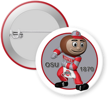 Load image into Gallery viewer, The Ohio State University Buckeyes Brutus Button Pin