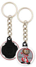 Load image into Gallery viewer, The Ohio State University Buckeyes Brutus Button Keychain