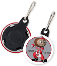 Load image into Gallery viewer, The Ohio State University Buckeyes Brutus Button Zipper Pull