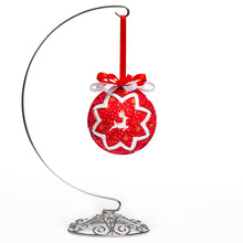 Load image into Gallery viewer, Handmade Heirloom Christmas Ornament with Reindeer