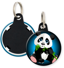 Load image into Gallery viewer, Panda Bear Button Keyring Keychain