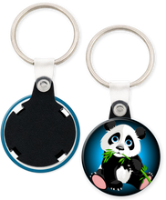 Load image into Gallery viewer, Panda Bear Button Keyring Keychain