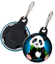 Load image into Gallery viewer, Panda Bear Button Zipper Pull