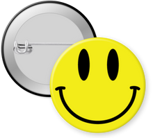 Load image into Gallery viewer, Smiley Face Button Pin