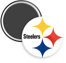Load image into Gallery viewer, Pittsburg Steelers NFL Football Button Magnet
