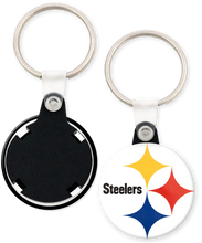 Load image into Gallery viewer, Pittsburg Steelers NFL Football Button Keyring