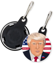 Load image into Gallery viewer, Trump 2020 campaign button zipper pull