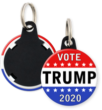 Load image into Gallery viewer, Trump 2020 Campaign Button Keyring