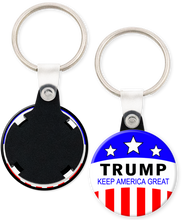 Load image into Gallery viewer, Trump Keep America Great Trump 2020 Campaign Button Keyring