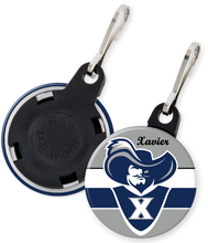 Load image into Gallery viewer, Xavier University Button Zipper Pull