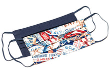 Load image into Gallery viewer, Fishing Boating Navy handmade cloth face masks