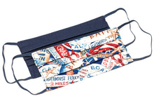 Load image into Gallery viewer, Fishing boating navy handmade cloth face masks