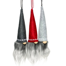 Load image into Gallery viewer, Christmas fabric gnome hanging ornaments