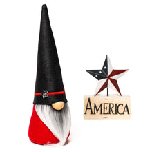 Load image into Gallery viewer, Thin red line firefighter lives matter fabric gnome