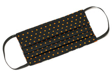 Load image into Gallery viewer, Halloween handmade cloth face masks with polka-dots and pumpkins