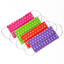 Load image into Gallery viewer, Multiple color polka-dot handmade cloth face masks