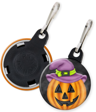 Load image into Gallery viewer, Pumpkin halloween button zipper pull