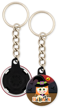 Load image into Gallery viewer, Witch halloween button keychain