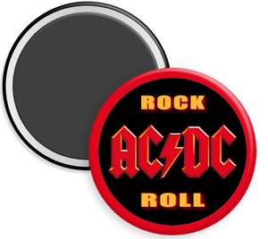 ACDC Button Magnet