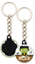 Load image into Gallery viewer, Frankenstein Halloween Button Keychain
