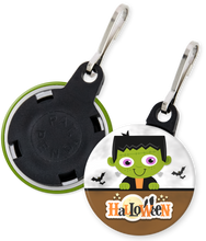 Load image into Gallery viewer, Frankenstein Halloween Button Zipper Pull
