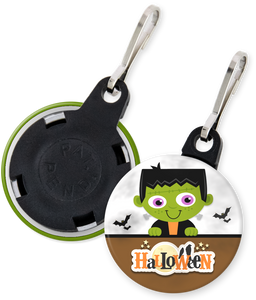 Frankenstein Halloween Button Zipper Pull