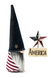 handmade patriotic Gnome by Joyful Gnomes