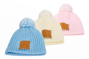Hand-knitted Newborn Baby Hats