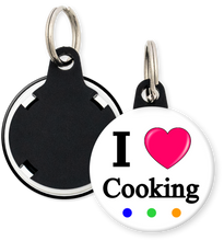 Load image into Gallery viewer, I Love Cooking Button Keyring
