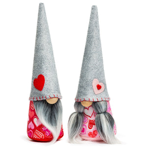 Joyful Gnomes - Valentine's Day Holiday Love Heart Indoor Tabletop Home Decor Gnome