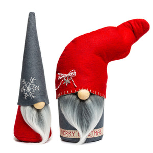 Nordic Style Holiday Christmas Gnomes Snowflake