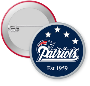 New England Patriots NFL Football Button Pin